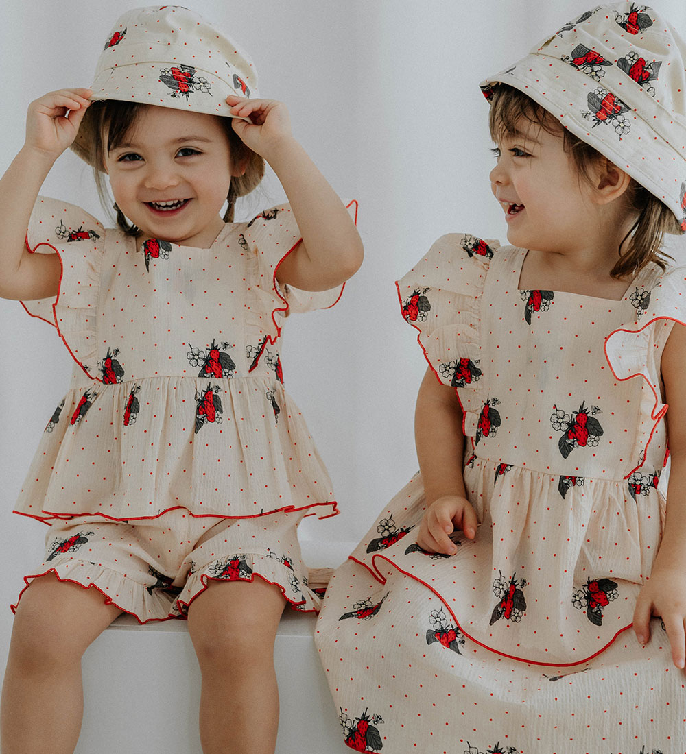 Fliink Top - Summerbuzz - Sandshell Dot Aop