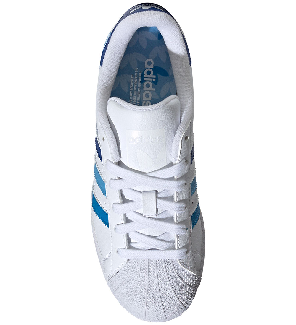 adidas Originals Schuhe - Superstar J - Weiß/Blau