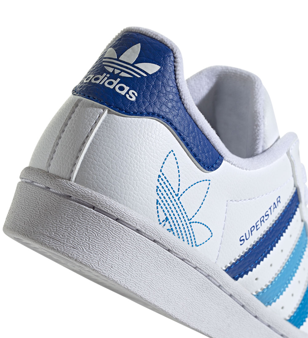 adidas Originals Schuhe - Superstar J - Weiß/Blau