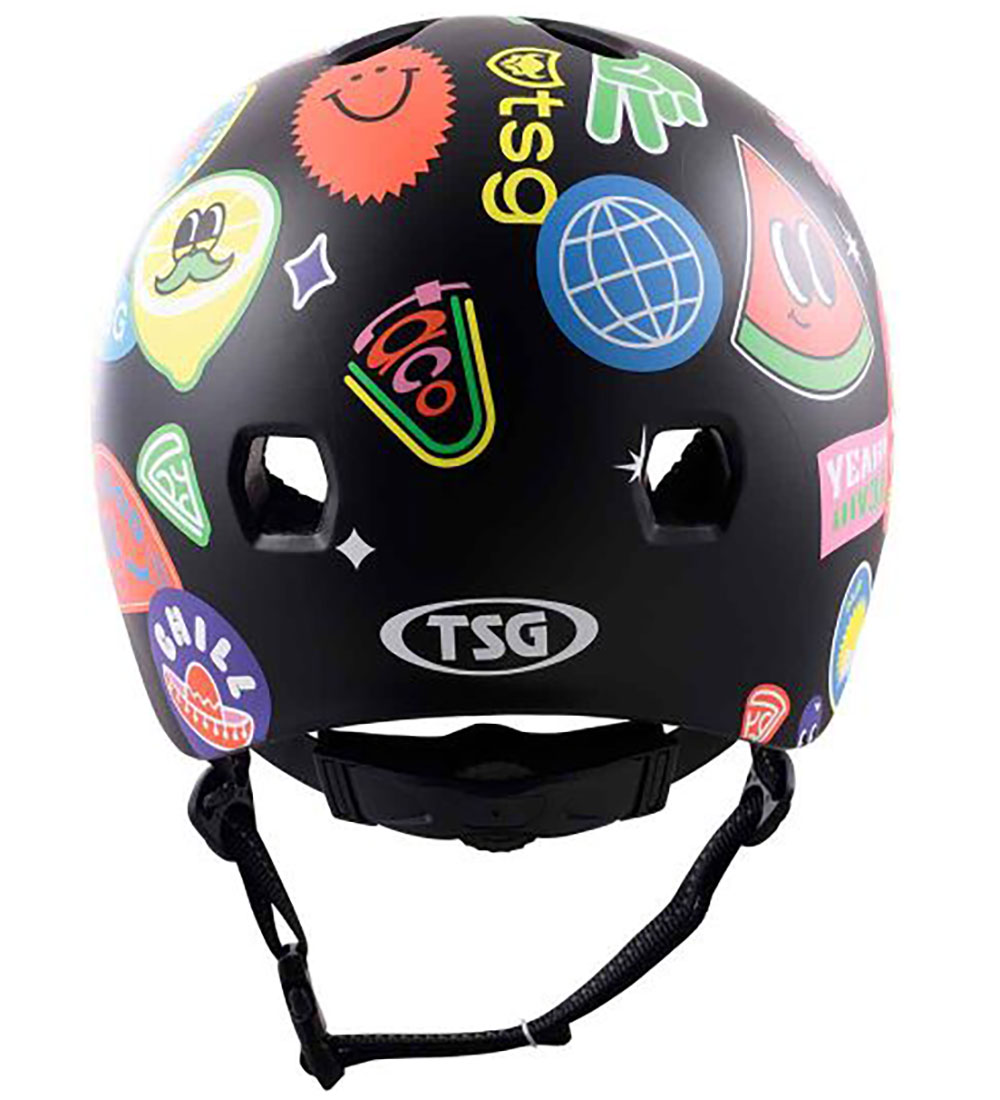 TSG Bicycle Helmet - Meta Graphic Design - Happy Sticker
