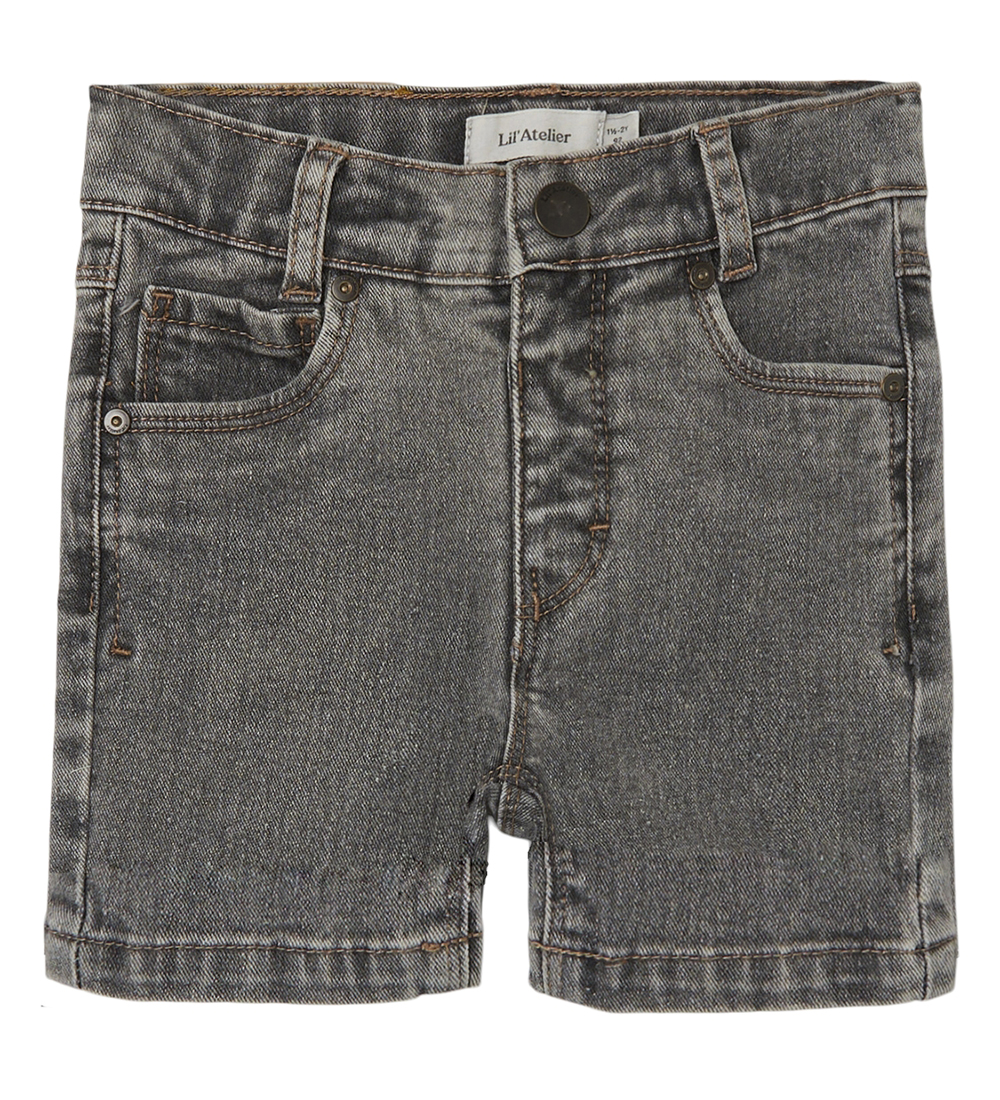 Lil' Atelier Shorts - NmmRyan - Light Grey Denim