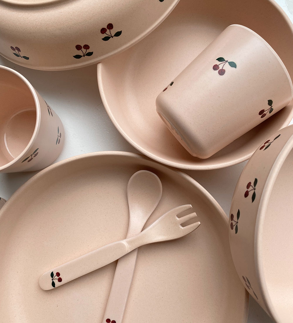 Konges Sløjd Dinner Set - Bioplastic - 5 Parts - Cherry
