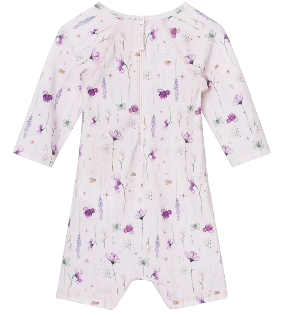 Mini A Ture Coverall Swimsuit - UV50+ - Goldie - Print Floating