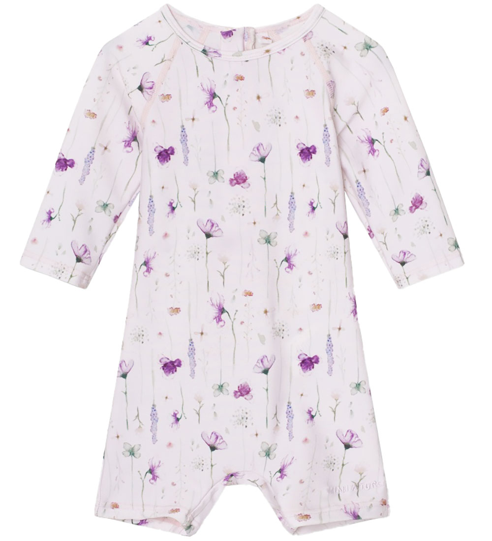 Mini A Ture Coverall Swimsuit - UV50+ - Goldie - Print Floating