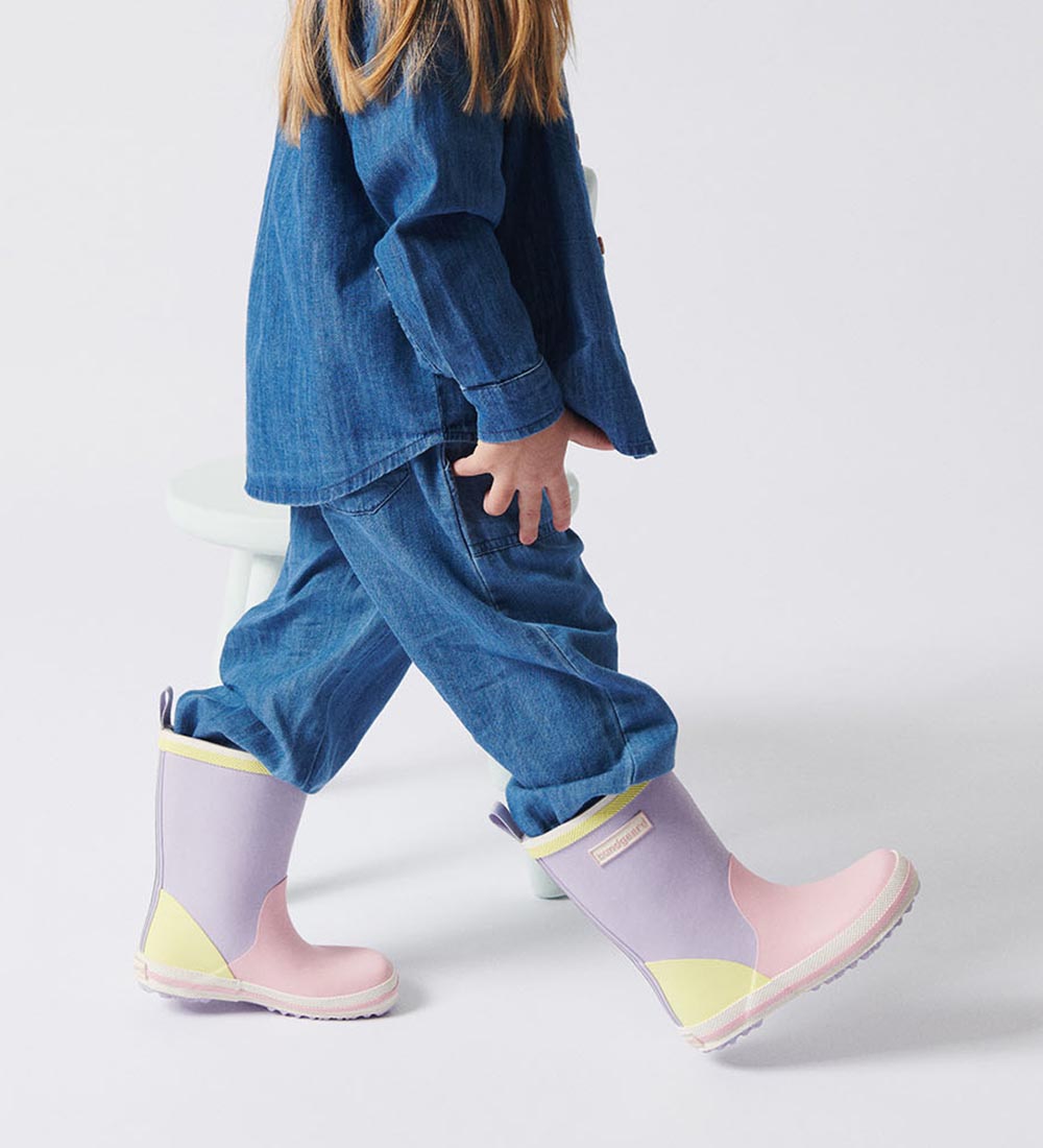 Bundgaard Rubber Boots - Charly High - Lilac Multi Print