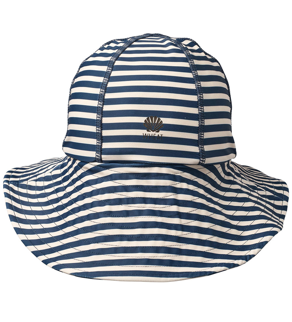 Wheat Swim Hat - UV40+ - Indigo Stripe