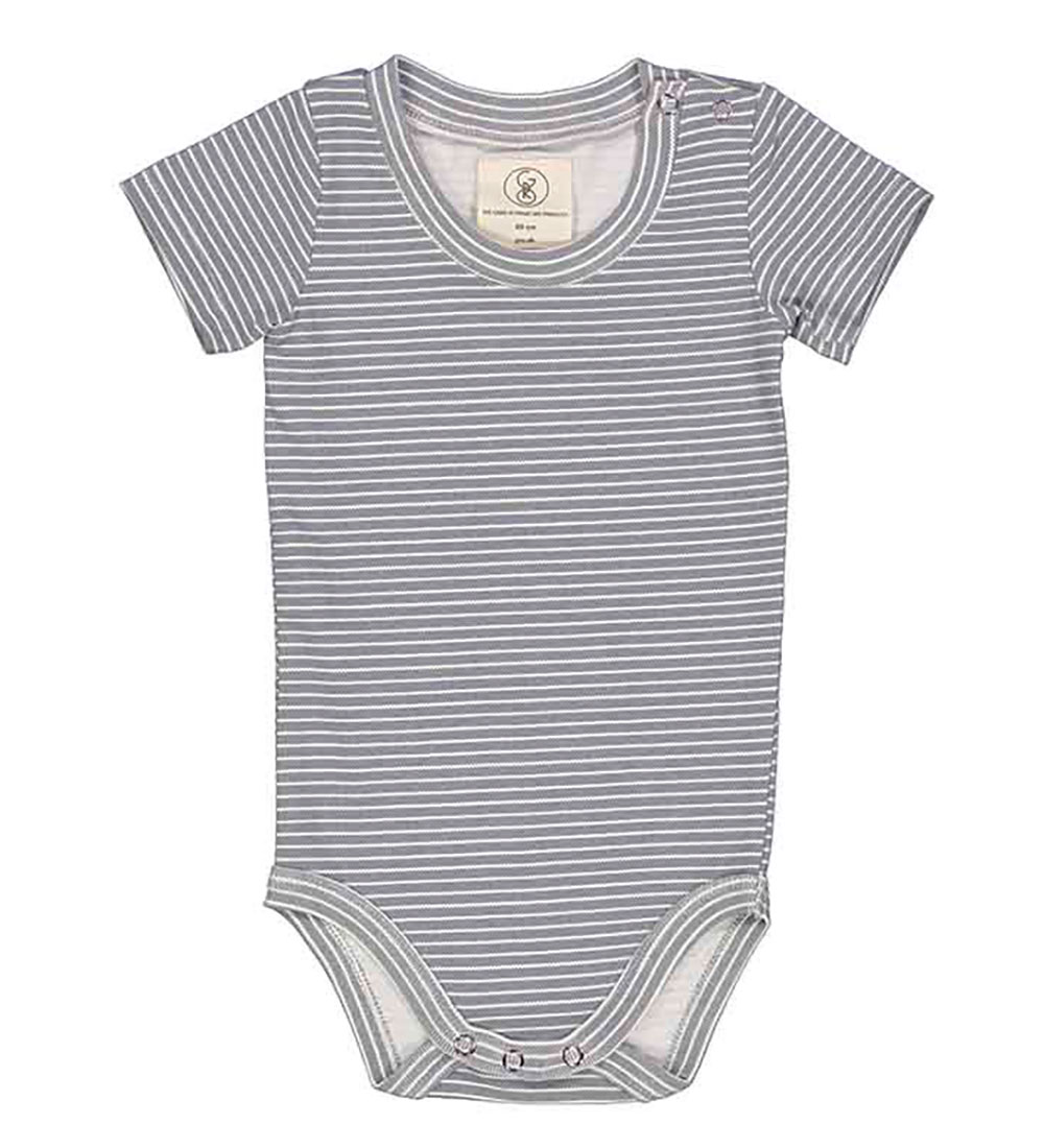 Gro Bodysuit s/s - Atlas - Warm White/Stripes