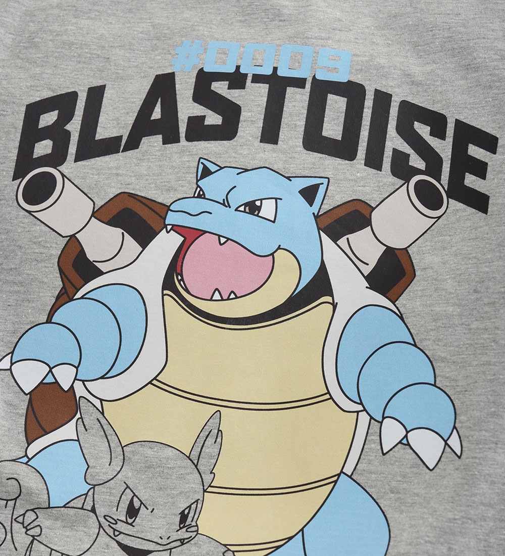 Minymo Stuttermabolur - Pokémon - Grey Melange