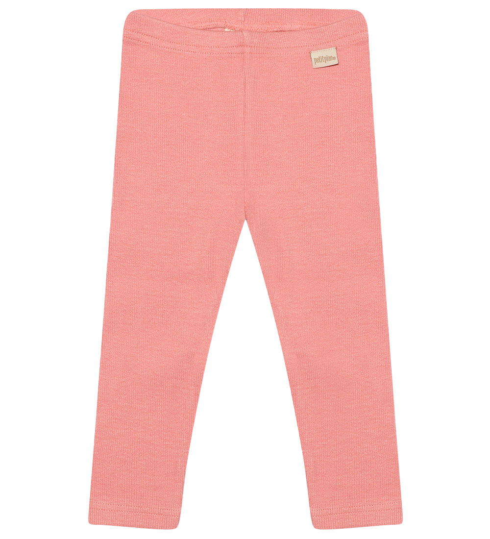 Petit Piao Leggingsit - Joustinneule - Modal - Sea Shell Vaalean