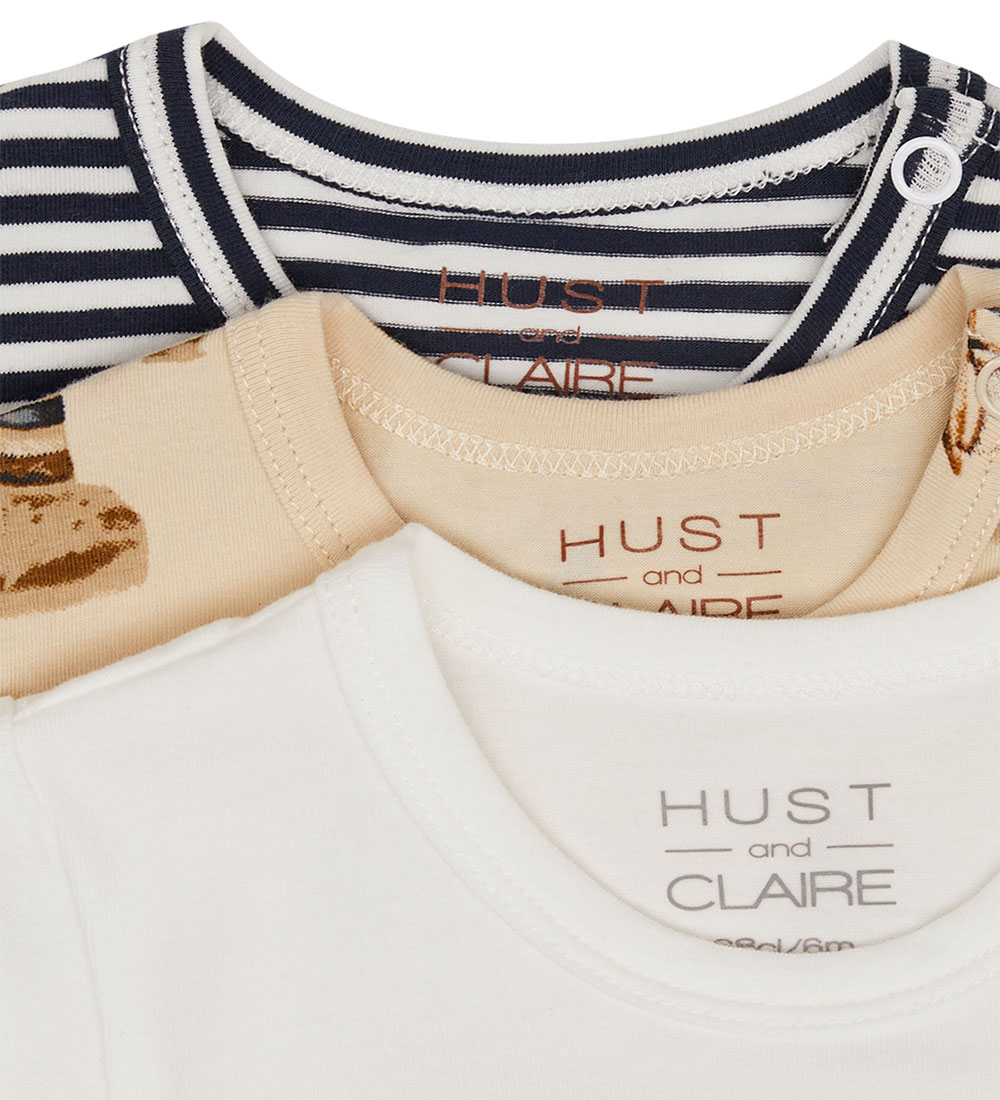 Hust and Claire Romper s/s - 3-pack - HCBruno - Blues