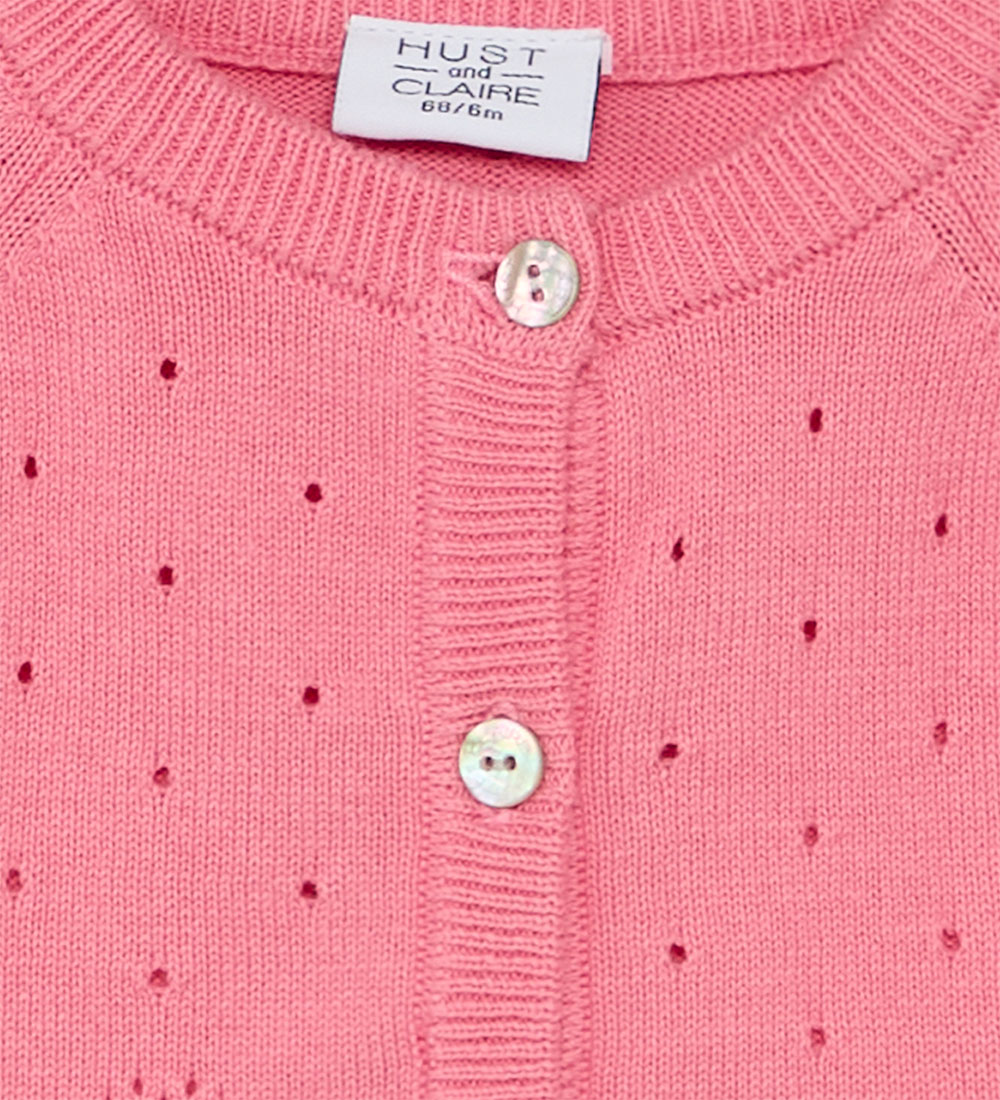 Hust and Claire Cardigan - Knitted - HCCillja - Flamingo