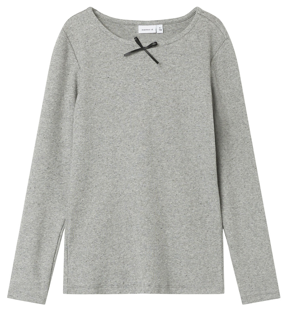 Name It Blússa - NkfFionea - Grey Melange