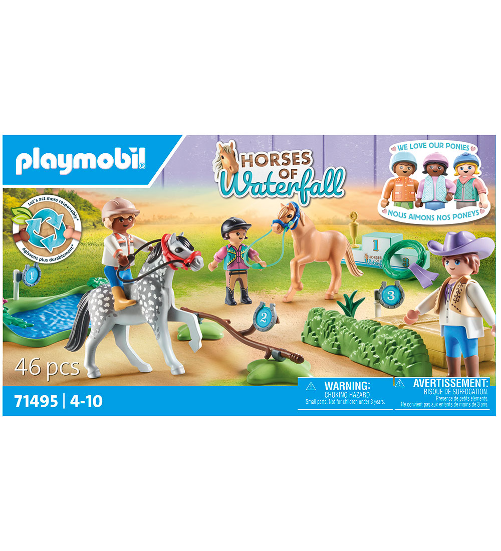 Playmobil Horses Of Waterfall - Ponyturnering - 71495 - 46 Parts