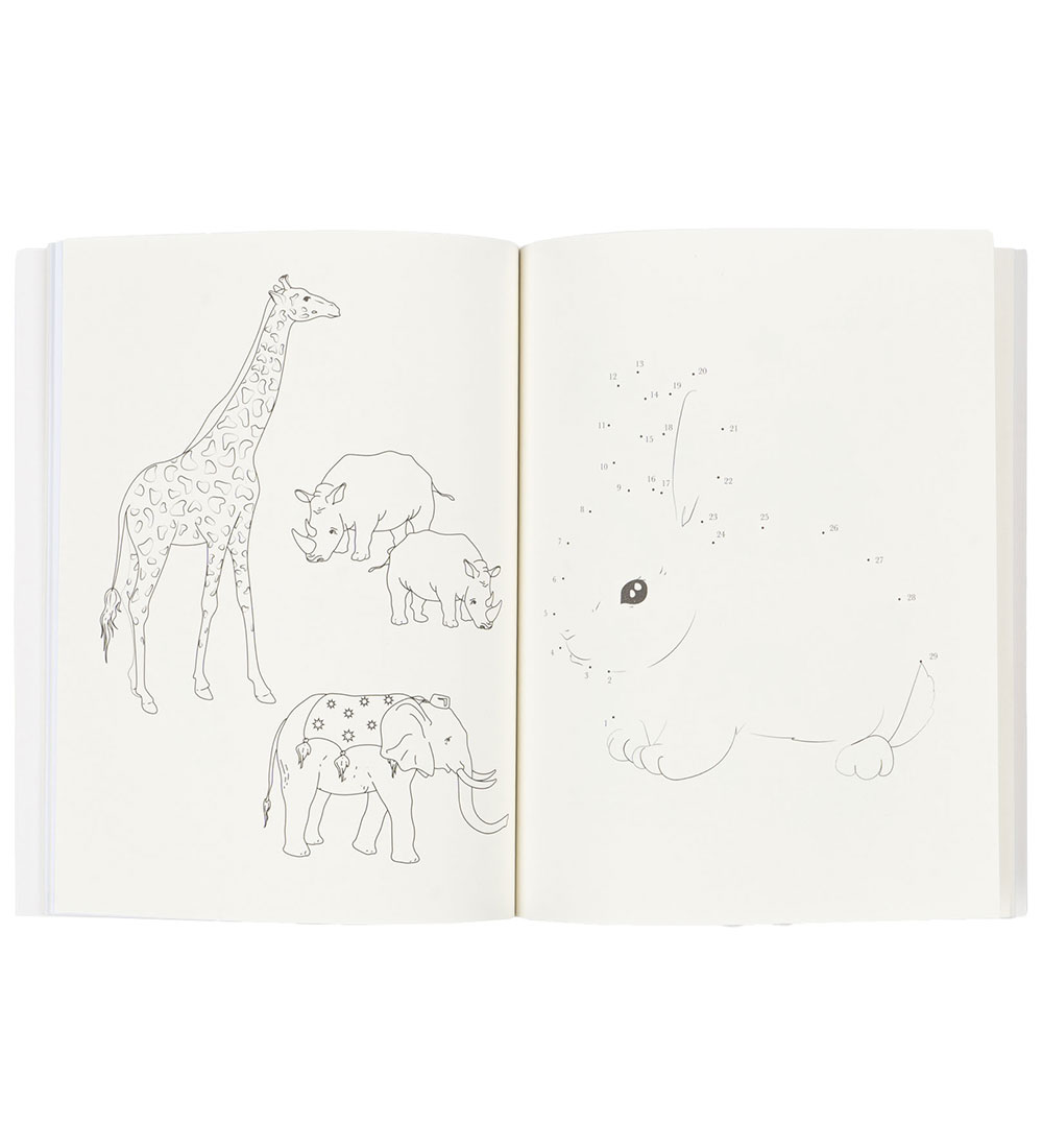 Konges Sløjd Activiteitenboek m. Kleurpotloden - Off White