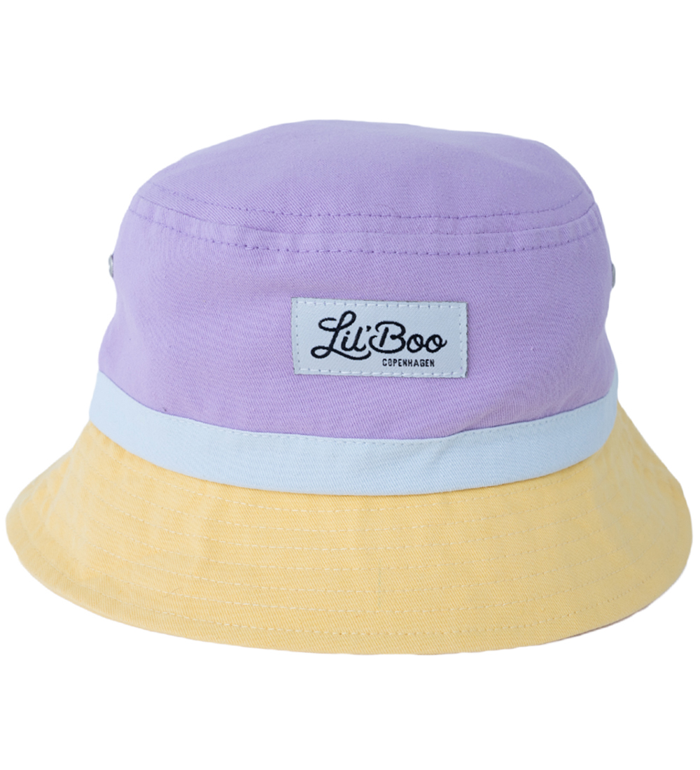 Lil' Boo Copenhagen Bucket Hat - Block Light Purple/Yellow