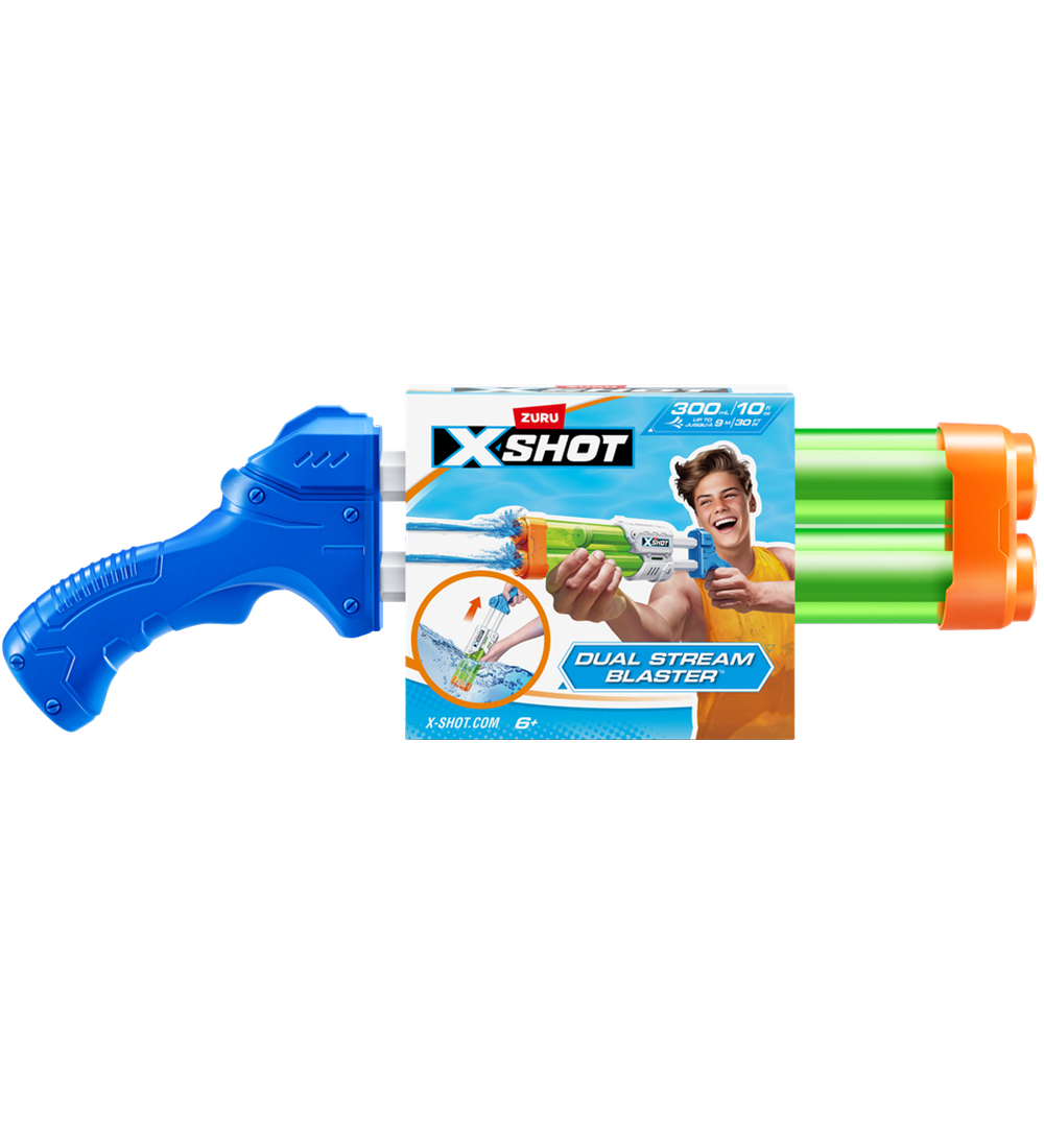 X-Shot Water Gun - Small Dual Stream Plunge Blaster