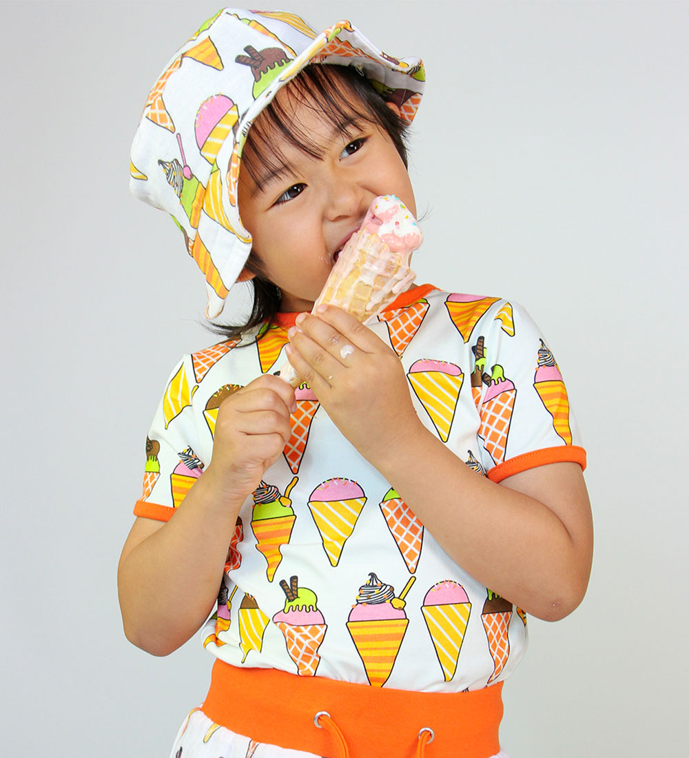 Småfolk Bucket Hat - Cream w. Ice