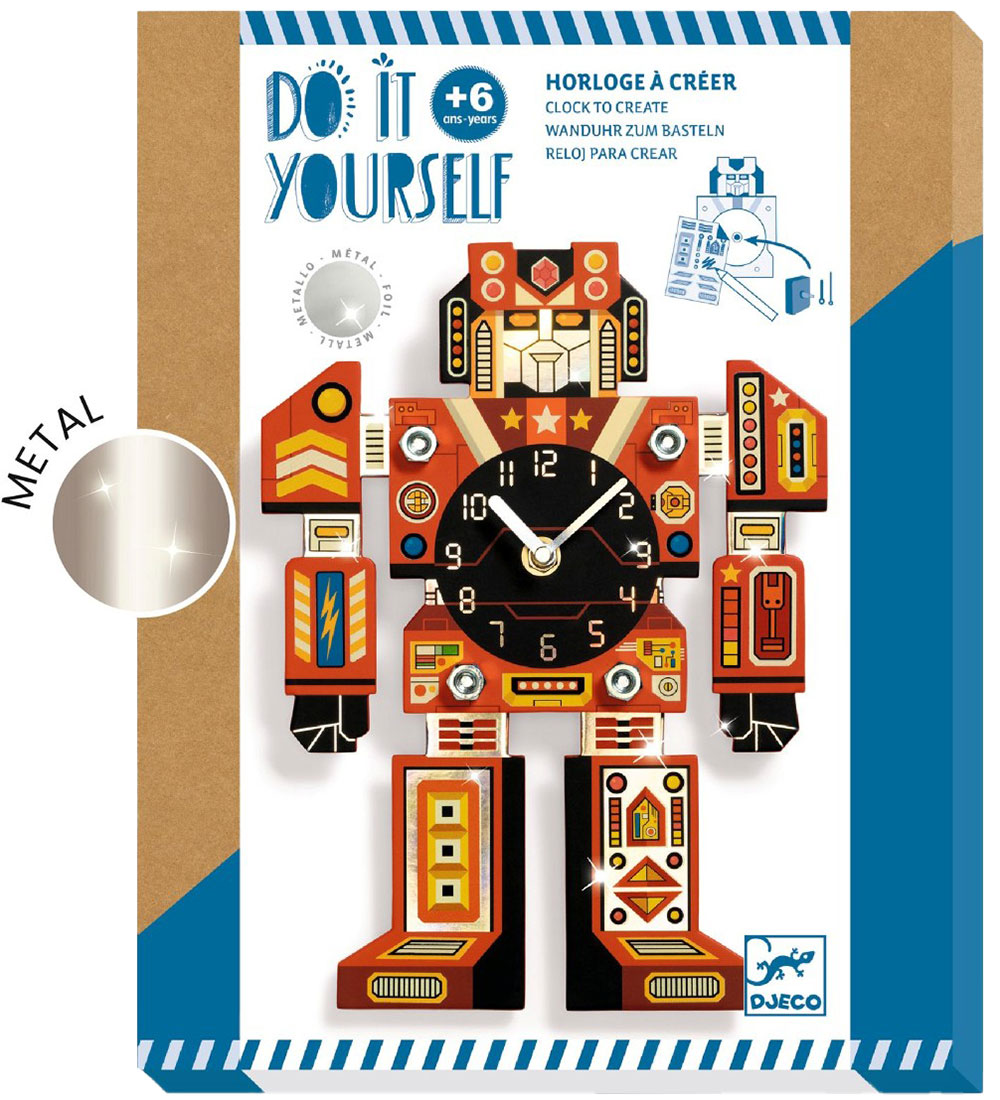 Djeco Creation Set - DIY Clock - Robotime