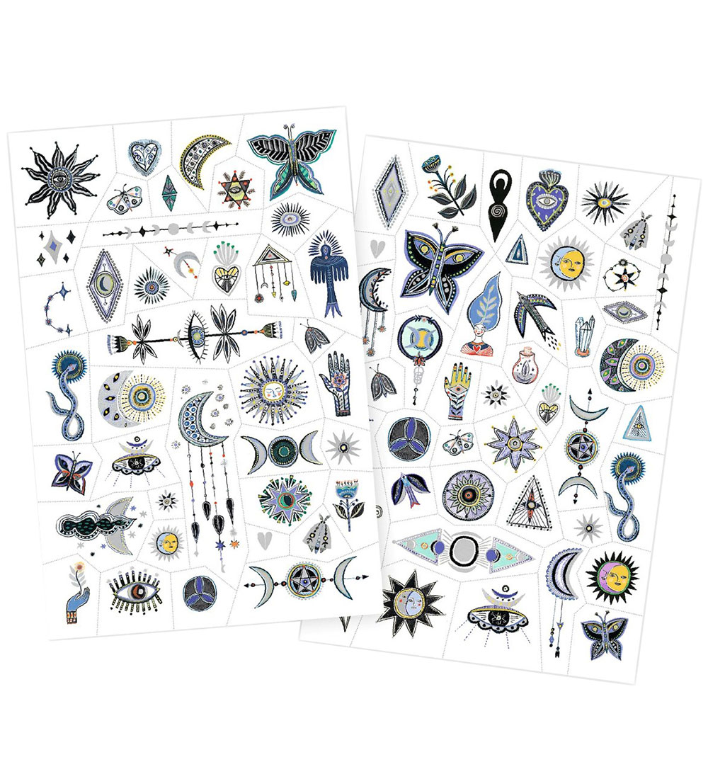 Tatouages Djeco - Wicca - 50+ Tatouages