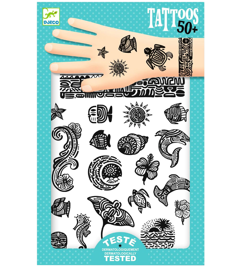 Djeco Tattoos - Polynesien - 50+ Tattoos