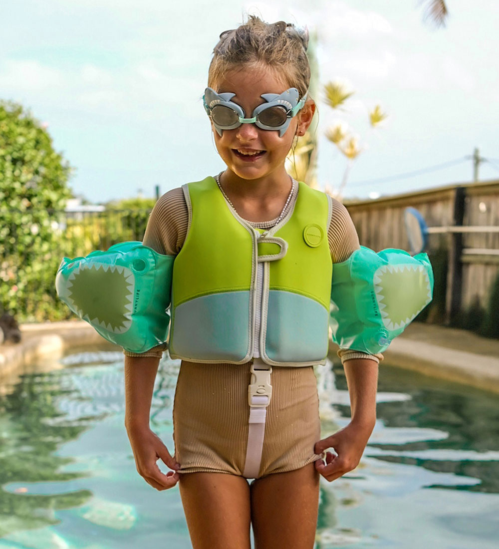 SunnyLife Water Wings - Buddy - Salty the Shark Aqua