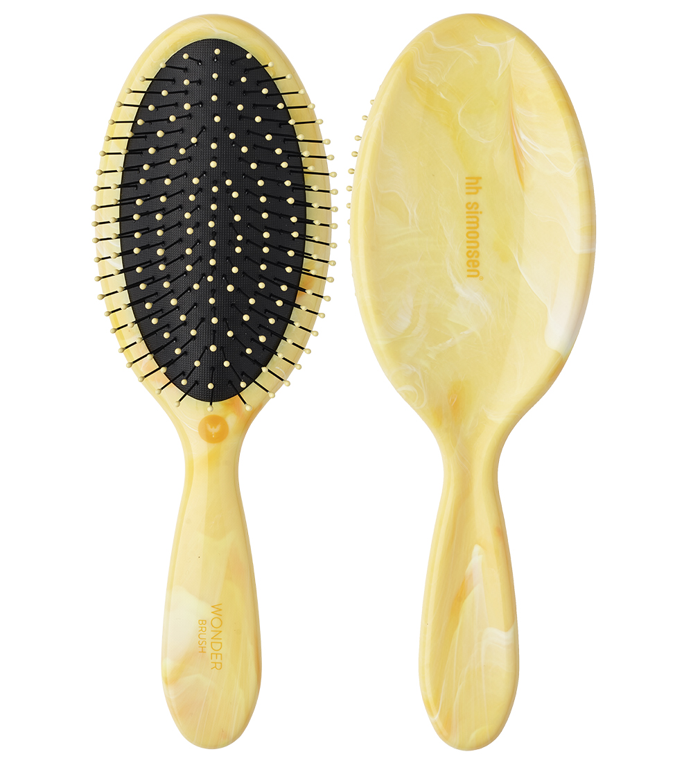 HH Simonsen Hårborstad - Wonder Brush Smiley - Yellow