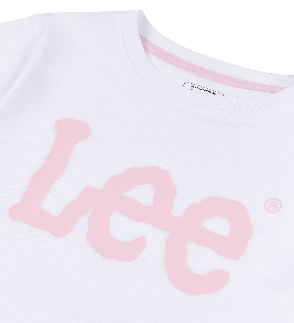 Lee T-shirt - Wobbly Graphic - Bright White