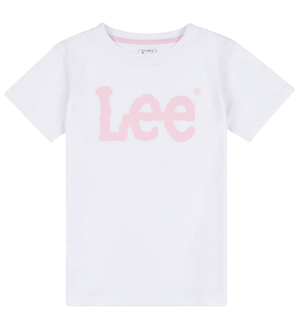 Lee T-shirt - Wobbly Graphic - Bright White