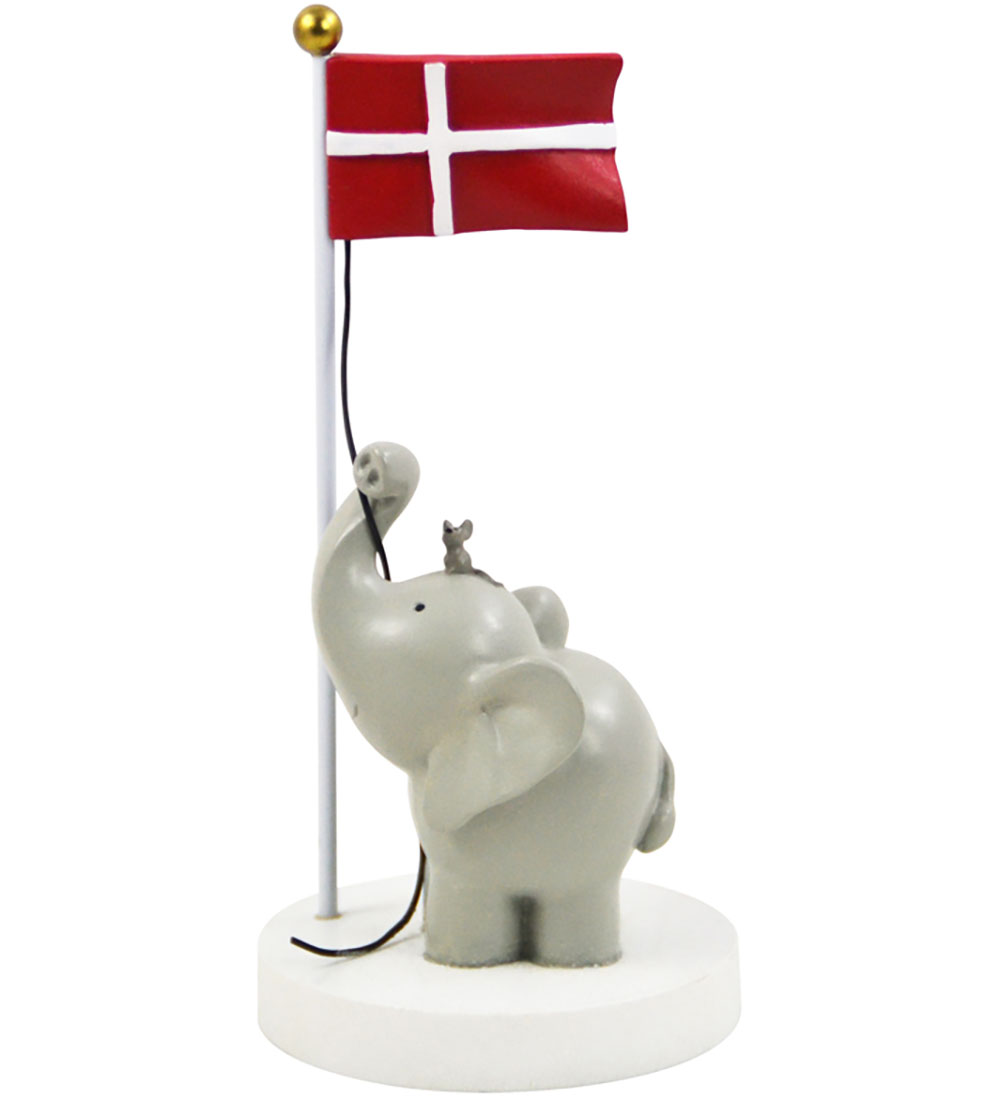 Kids by Friis Table Figurine - 14.5 cm - Elephant and mouse
