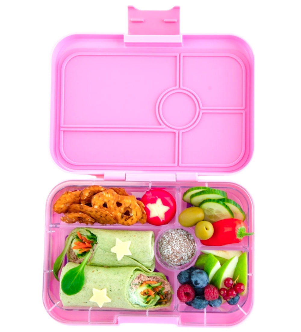 Yumbox Brotdose m. 5 Zimmer - Bento Tapas - Capri Pink/Jungle