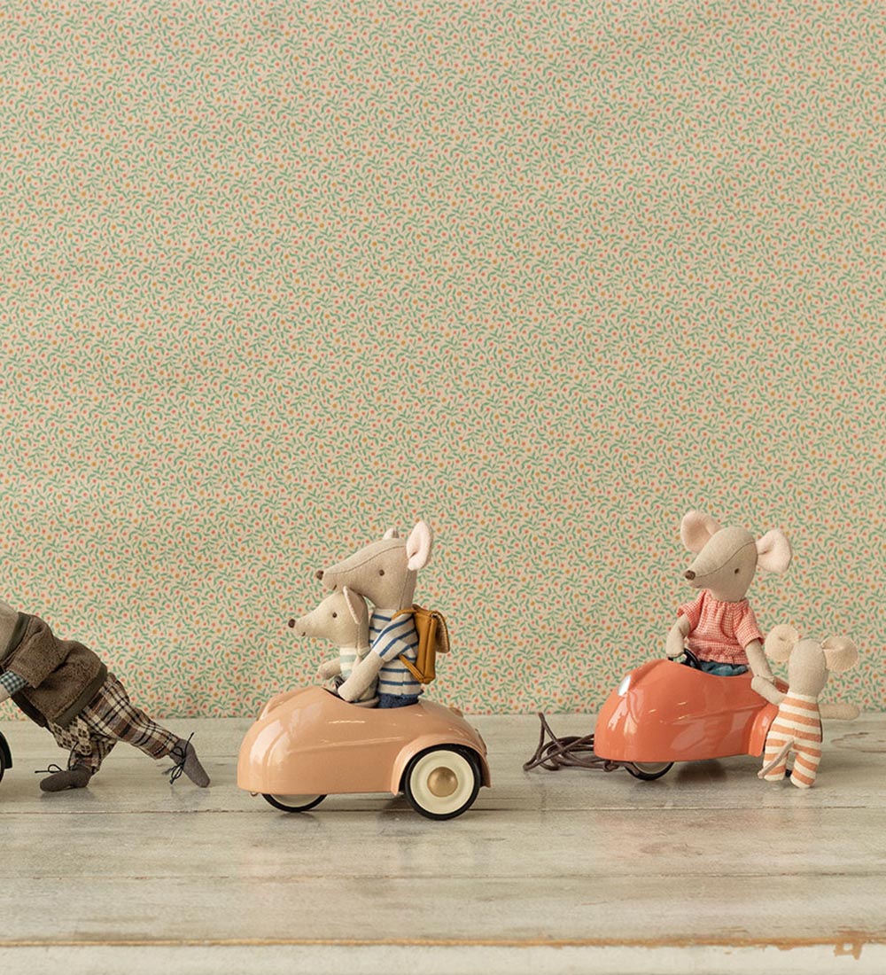 Maileg Car - Mouse - Coral