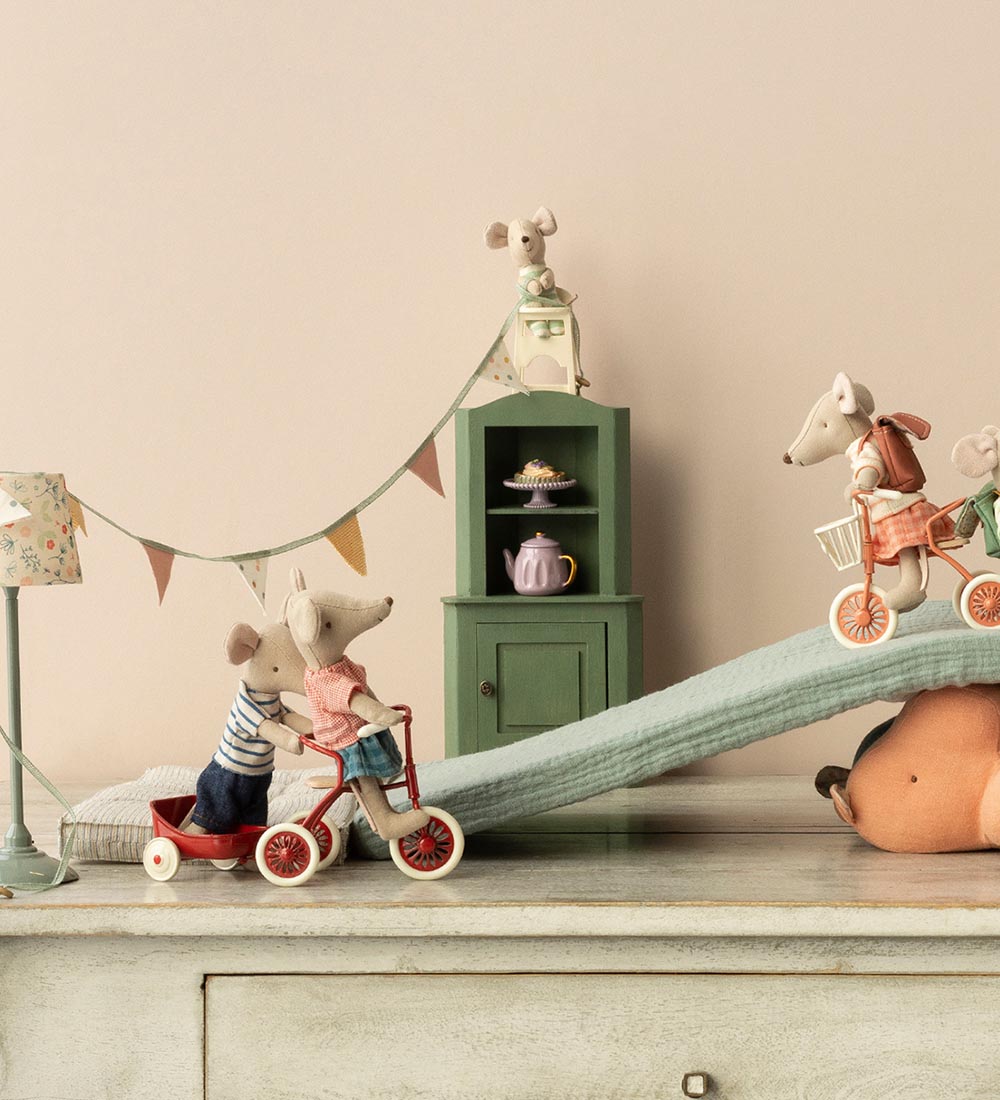 Maileg Doll Accessories - Tricycle - Mouse - Red