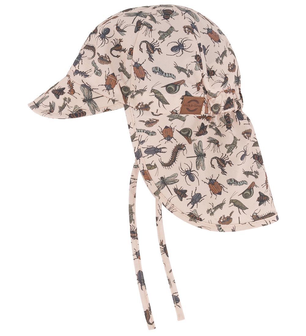 Mikk-Line Sun Hat - Long Neck - Doeskin w. Insects