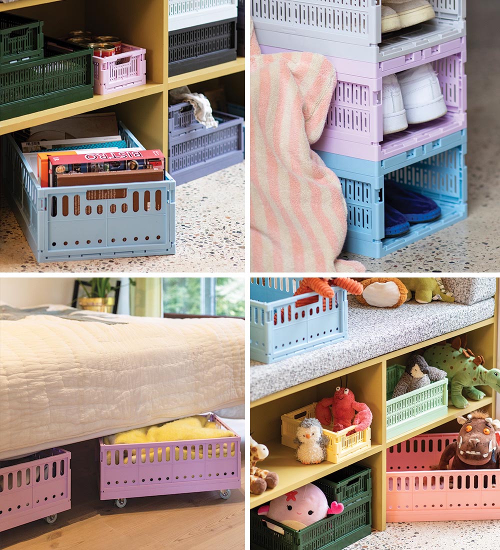 Made Crate Klappbox - Maxi - 48x33x17,5 cm - Blue Grey