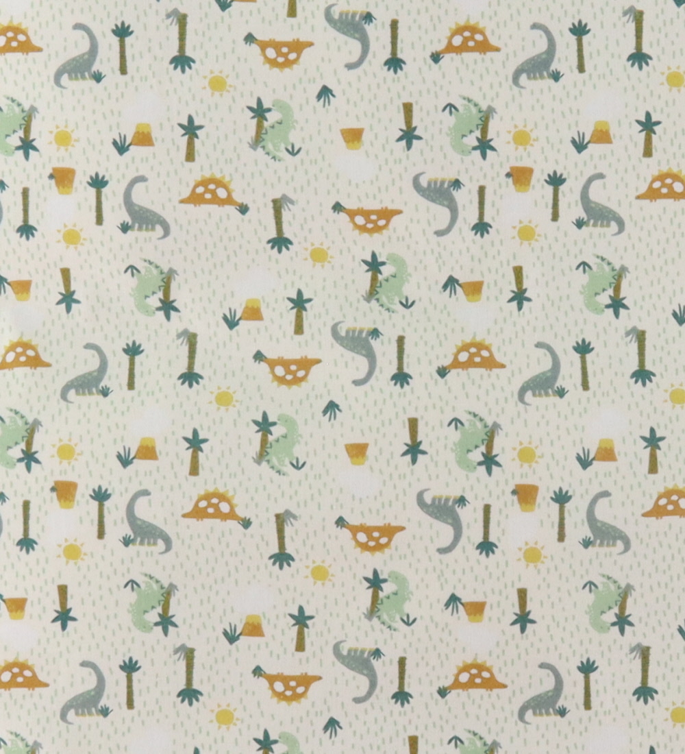Nørgaard Madsens Bedding - Junior - White/Green w. Dinosaur