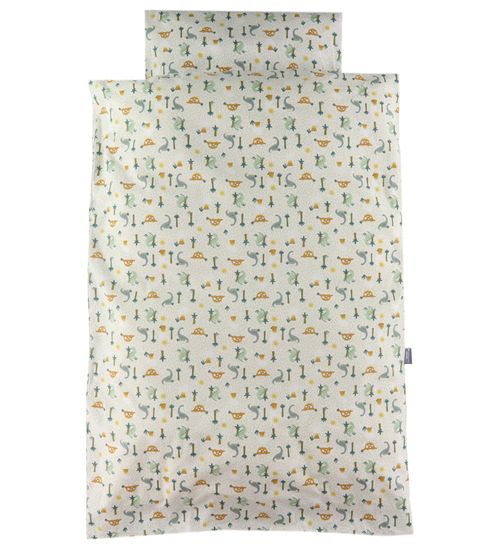 Nørgaard Madsens Bedding - Junior - White/Green w. Dinosaur