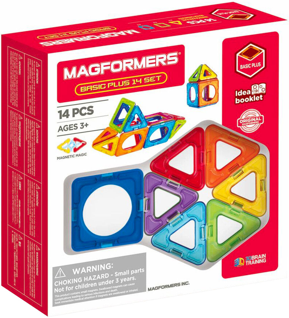 Magformers Magnet set - 14 Parts - Basic Plus