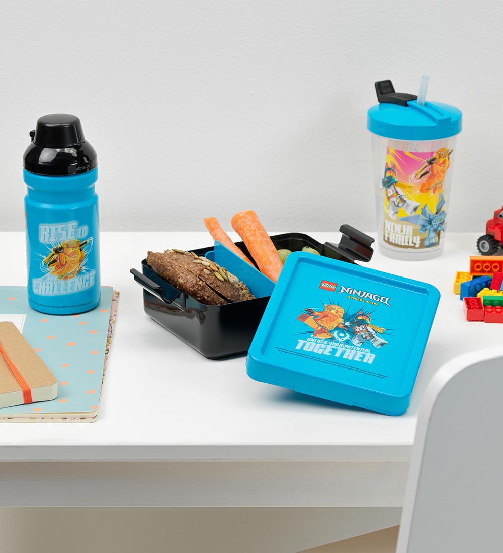 LEGO® Storage Lunchbox/Water Bottle - Ninjago - Blue