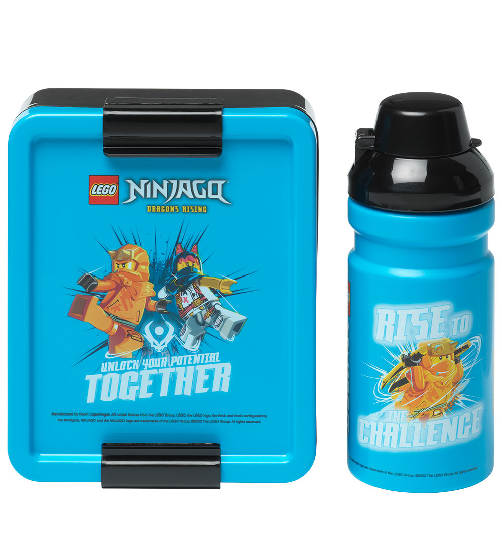 LEGO® Storage Lunchbox/Water Bottle - Ninjago - Blue
