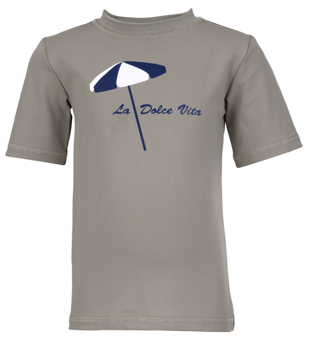 Petit Crabe Swim Top - Snowy - UV50+ - Taupe