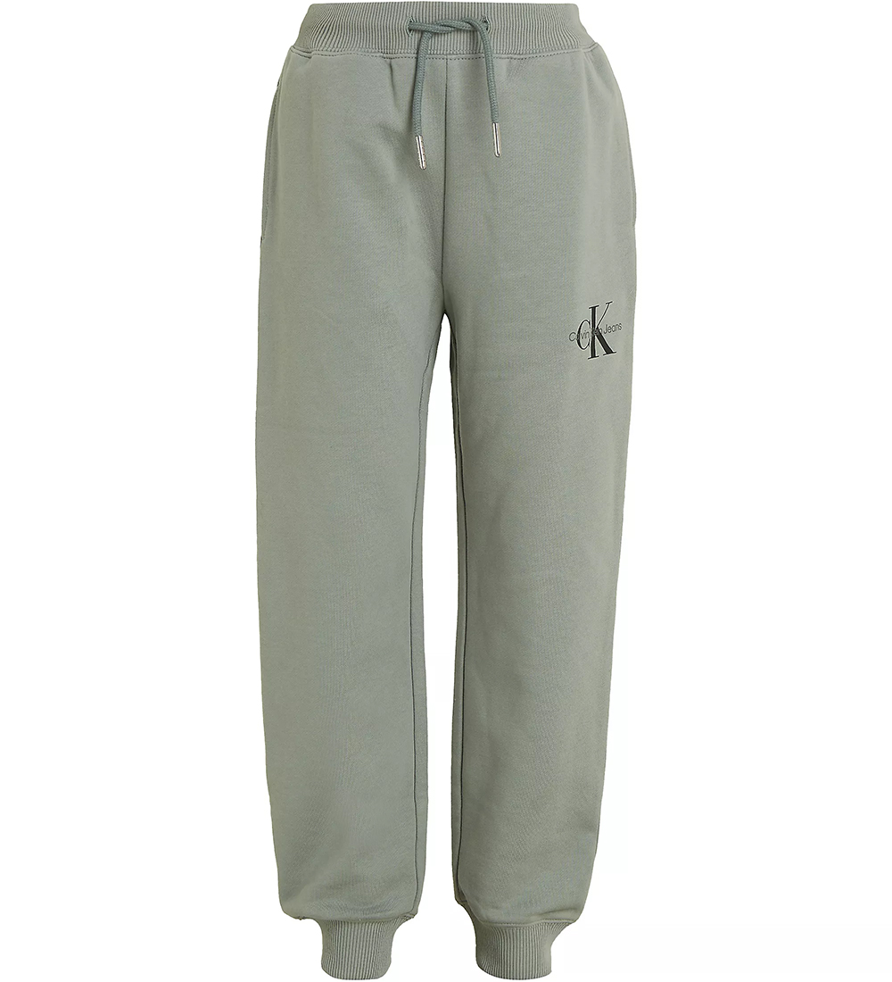 Calvin Klein Sweatpants - Monogram Logo - Meteor Green