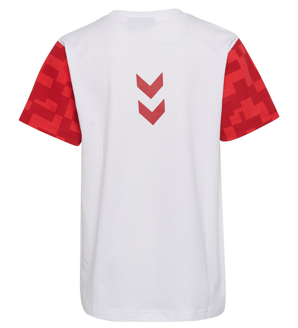 Hummel T-shirt - DBU Gameday - White/Chili Pepper