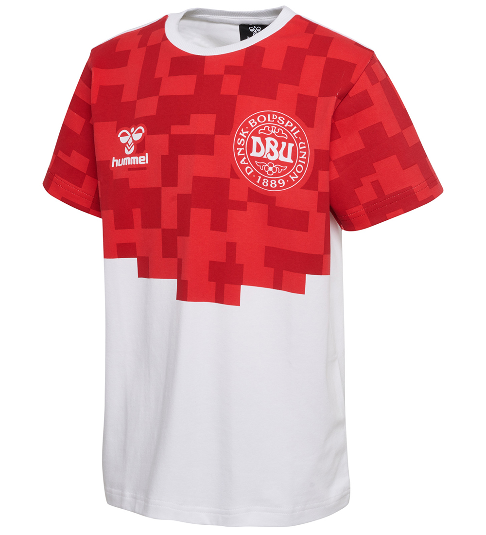 Hummel T-shirt - DBU Gameday - White/Chili Pepper