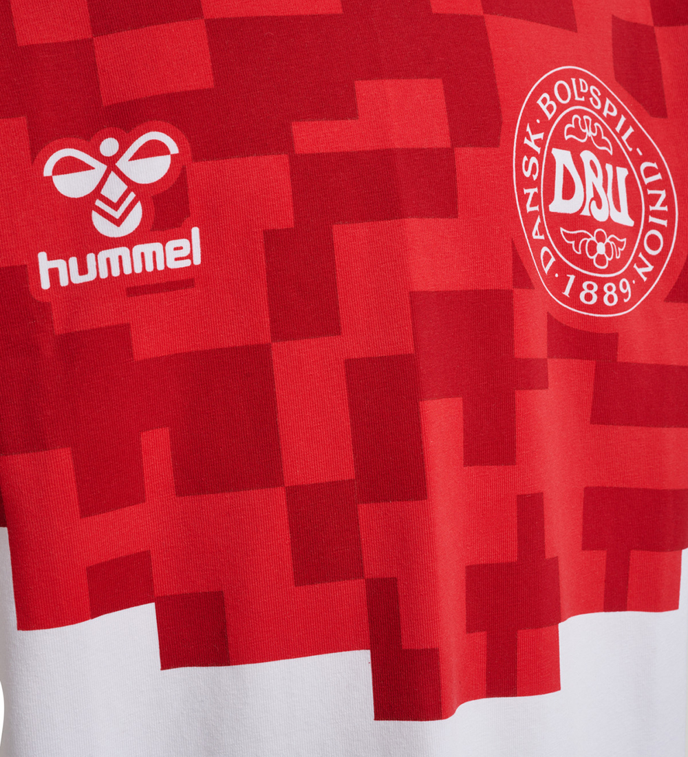 Hummel T-shirt - DBU Gameday - White/Chili Pepper