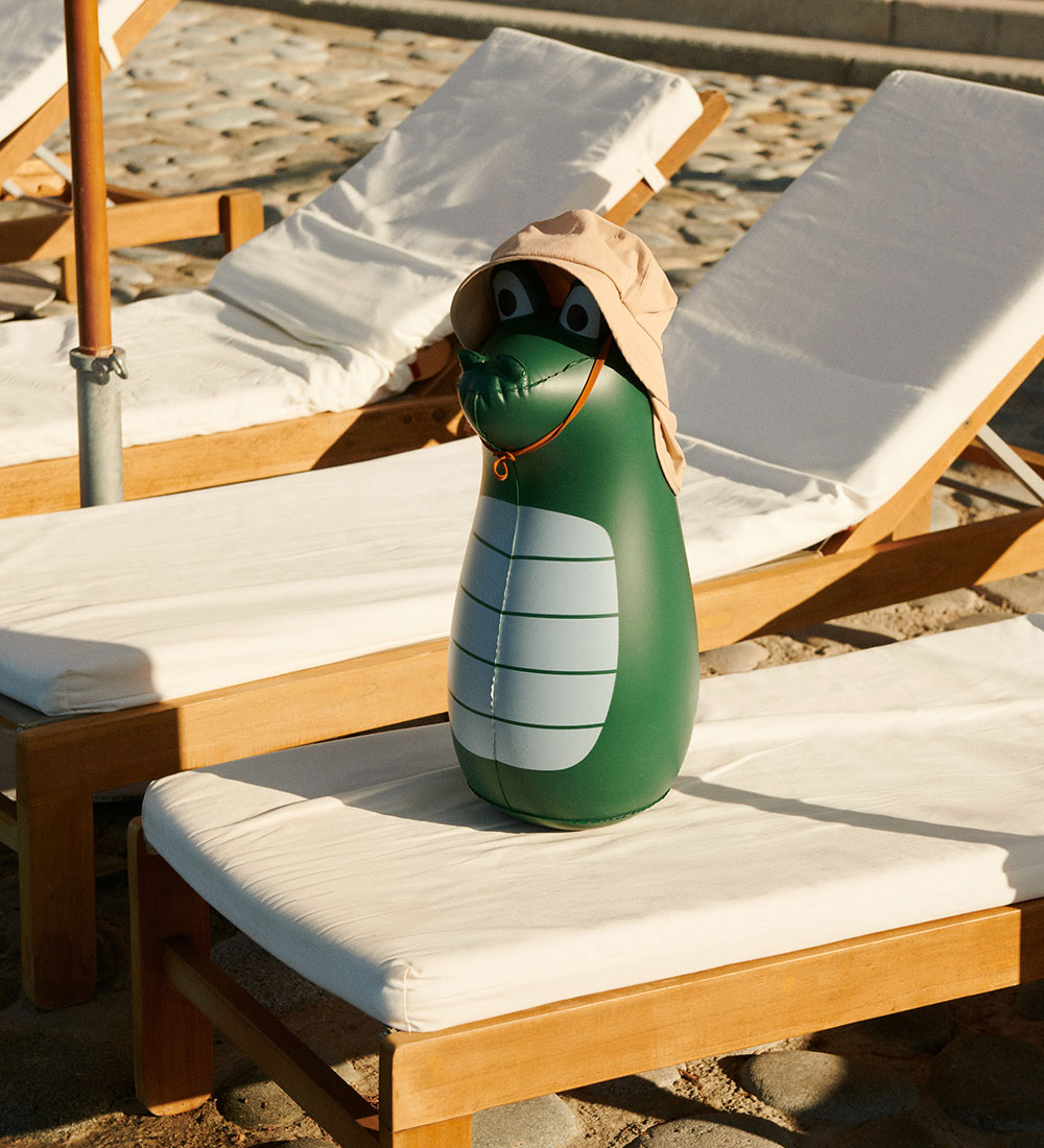 Liewood Uppblásin dýr - 57 cm - Maiden Crocodile - Garden Green