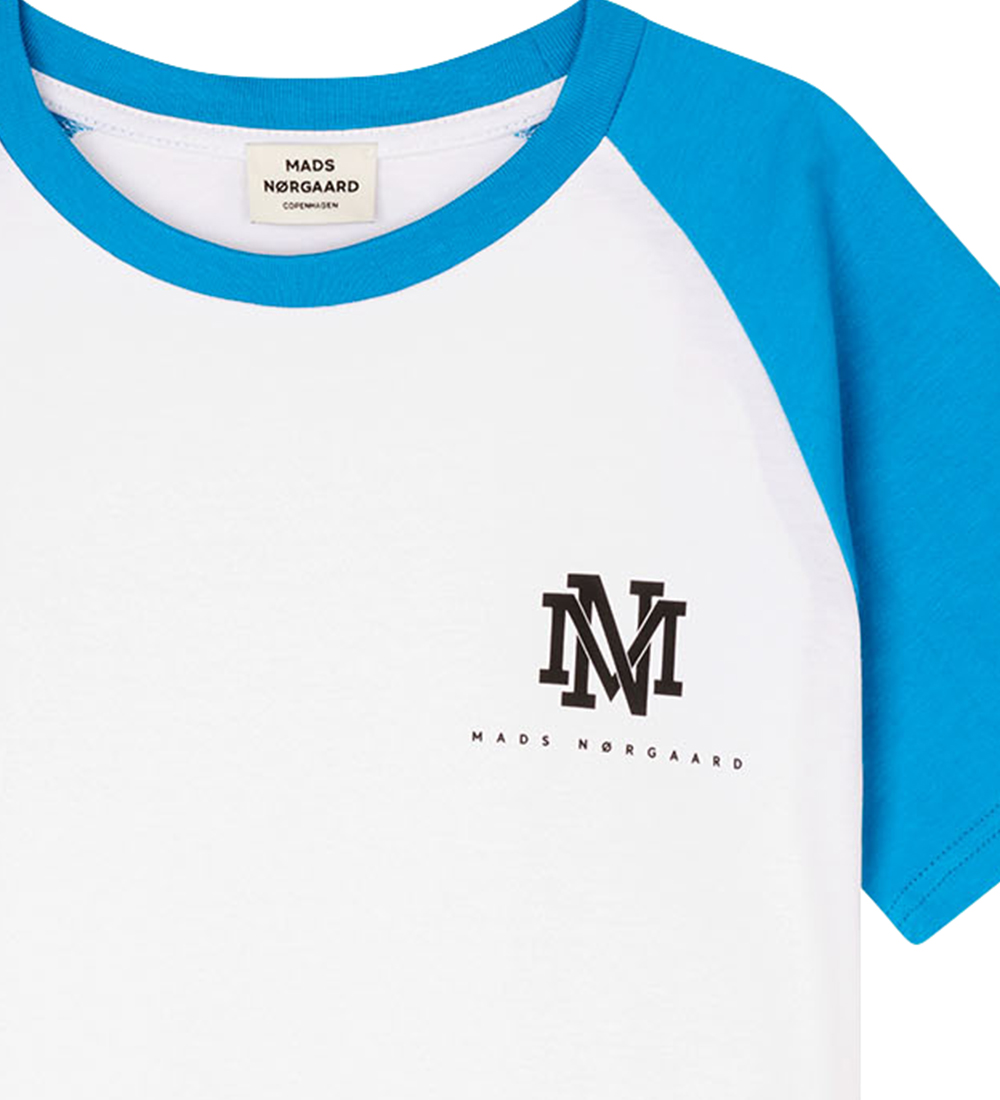 Mads Nørgaard T-shirt - Thorlino - Methyl Blue/White