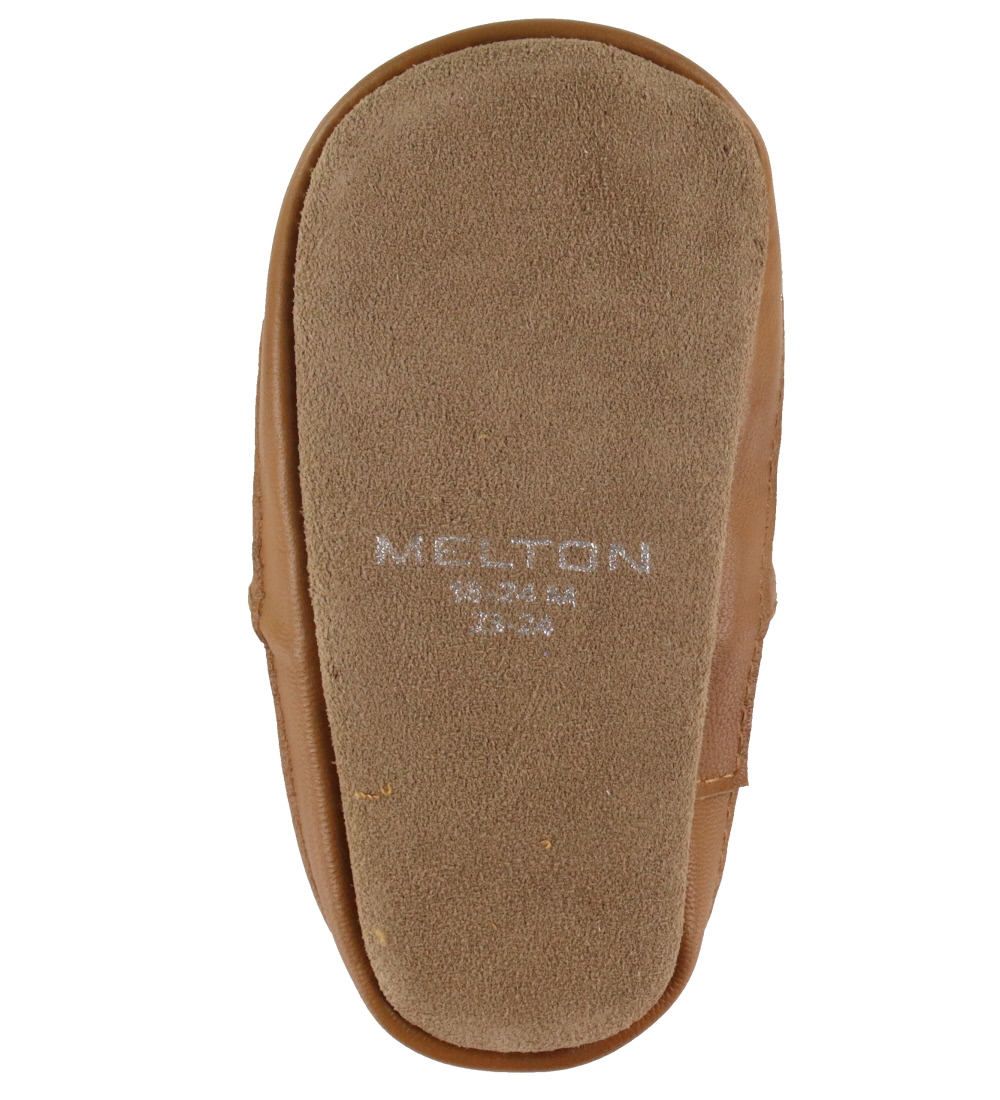 Melton Soft Sole Leather Shoes - Solid Leather - Cognac