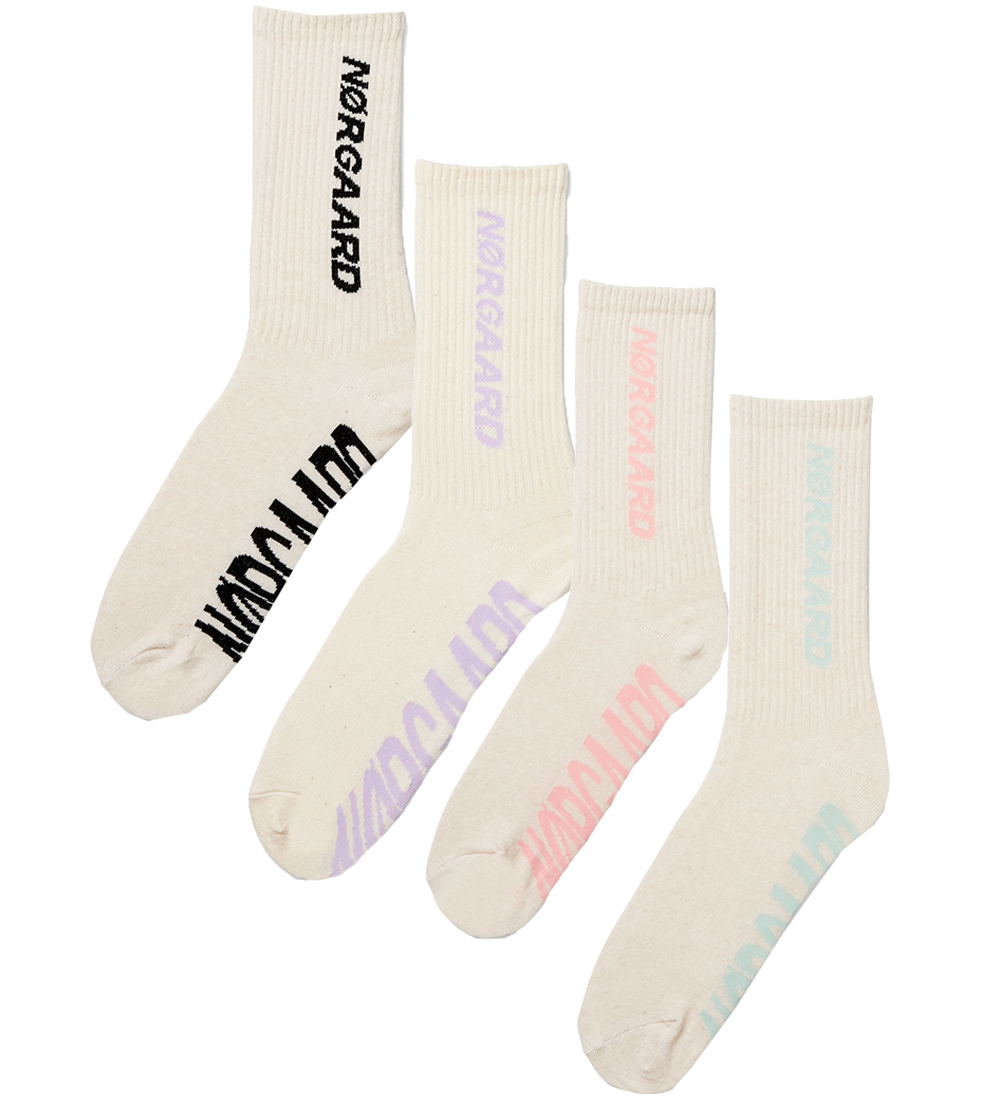 Mads Nrgaard Chaussettes - 4 Pack - Bote  chaussettes - Paste