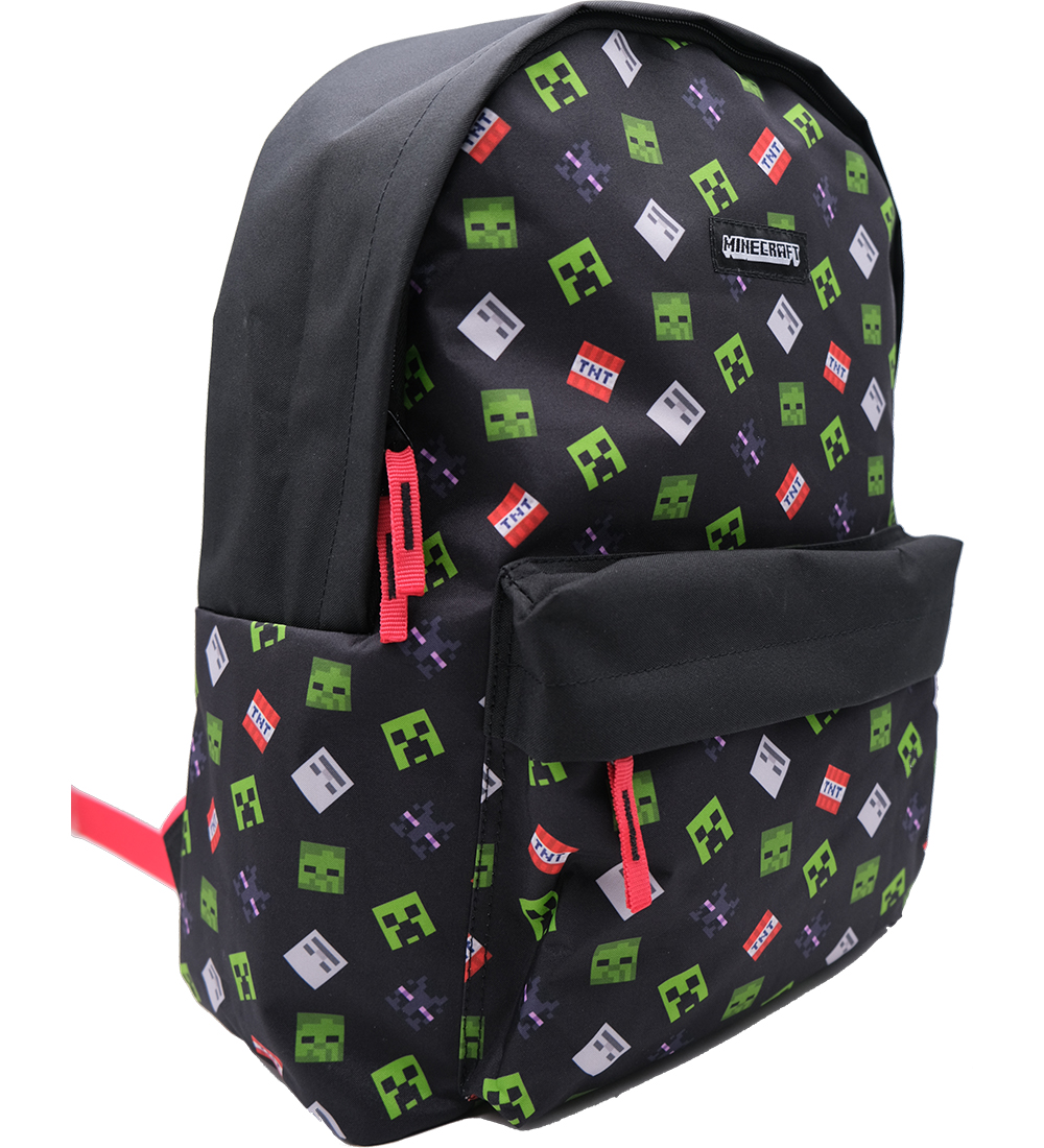 Minecraft Rucksack - 17 L - 43 x 31 x 13 cm - Schwarz