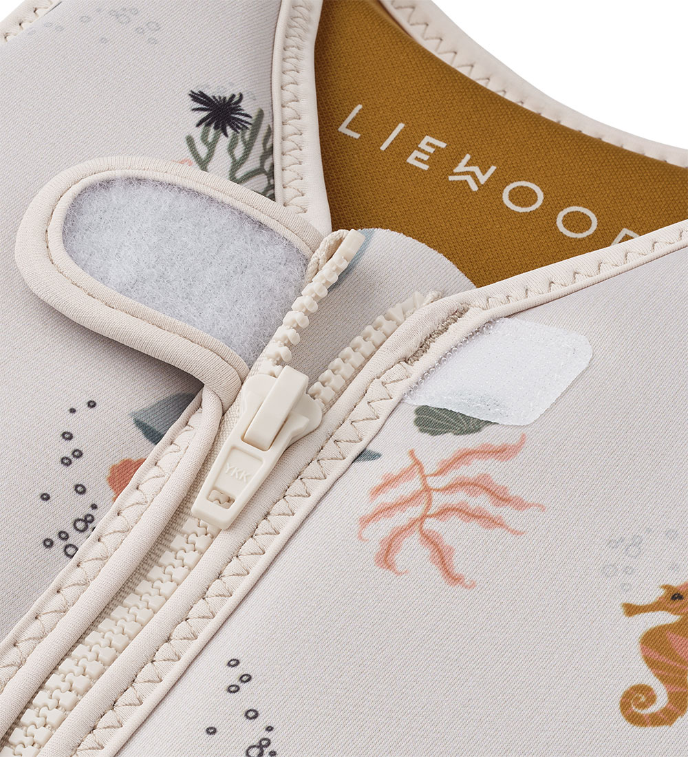Liewood Schwimmweste - 11-15 kg - Dove - Sea Lebewesen/Sandy